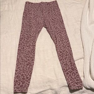 Athleta Leggings - Mauve Leopard Print